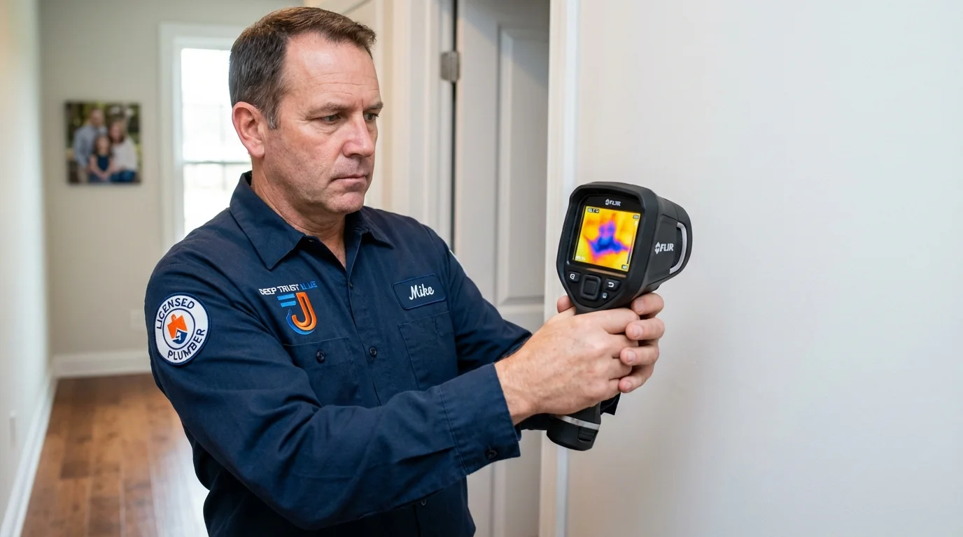 Thermal imaging leak detection by Johns Plumbing LLC in Ogunquit